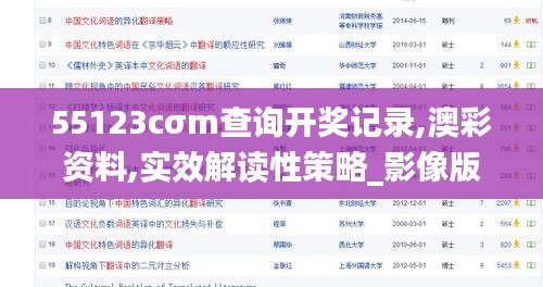55123cσm查询开奖记录,澳彩资料,实效解读性策略_影像版8.871