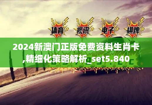 2024新澳门正版免费资料生肖卡,精细化策略解析_set5.840