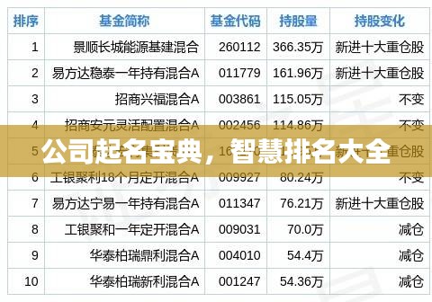 公司起名宝典，智慧排名大全