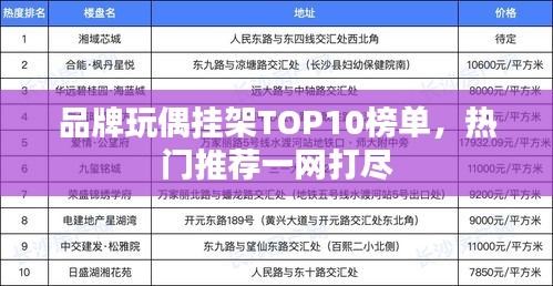 品牌玩偶挂架TOP10榜单，热门推荐一网打尽